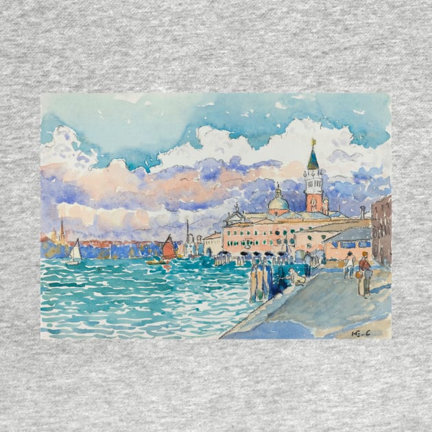 Venice (1903) painting in high resolution by Henri-Edmond Cross. by DarioNelaj